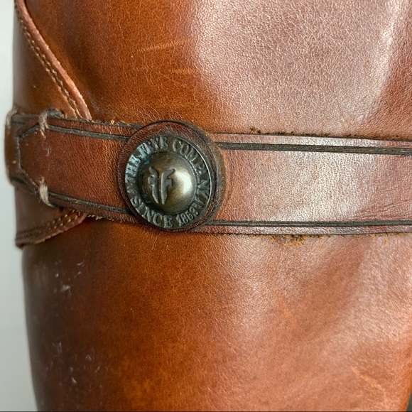 Frye Heeled Riding Boots Tobacco - Picture 6 of 10